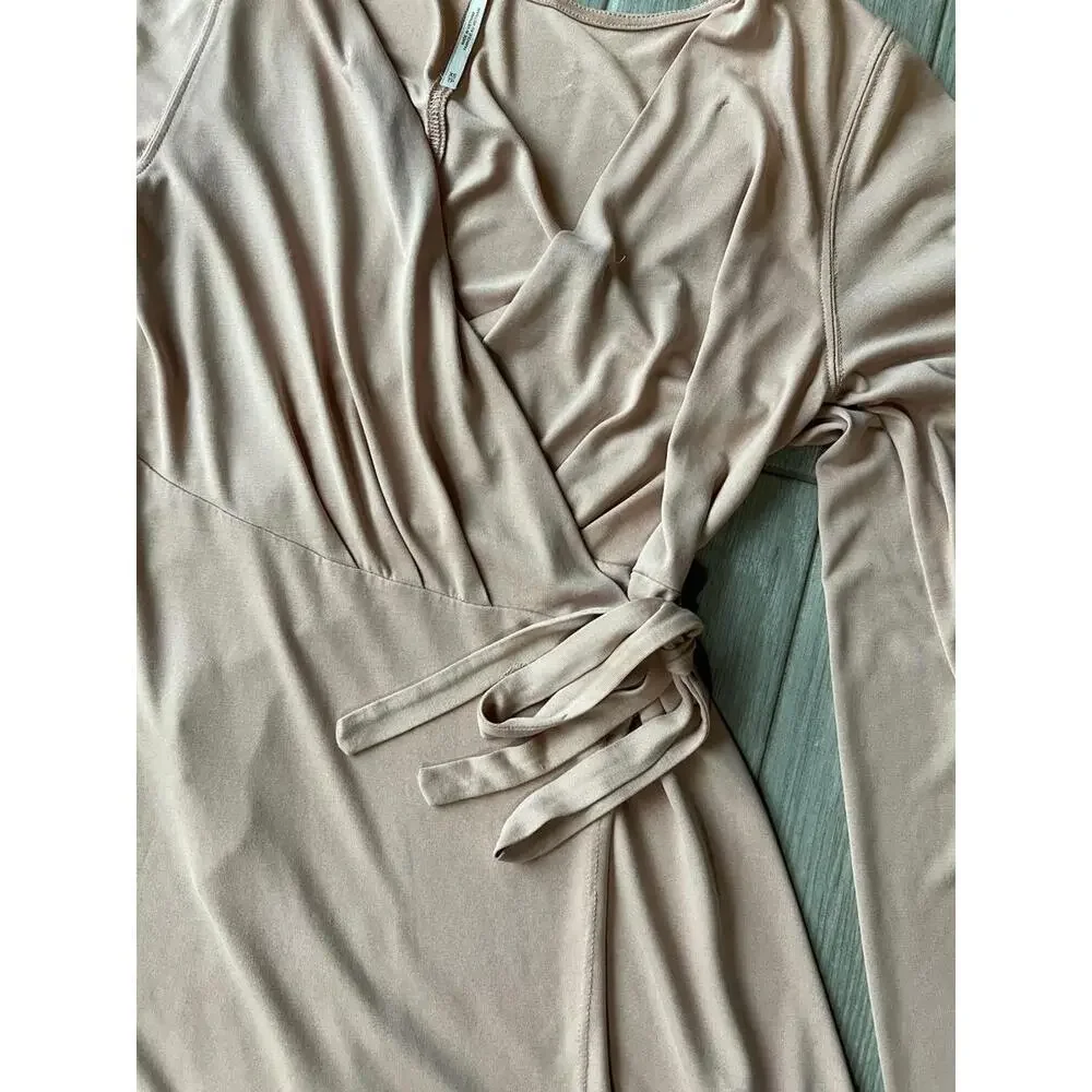 FREE PEOPLE Tunic‎ Pink Blush Dynasty Bell Sleeve Wrap Shirt